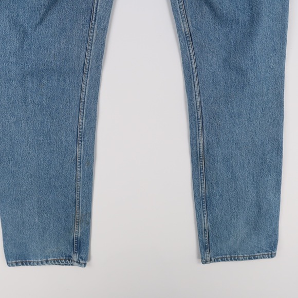 Vintage Levis 501 Jeans Mens 35x34 Blue Straight Leg Button Fly Made In USA - Picture 8 of 16